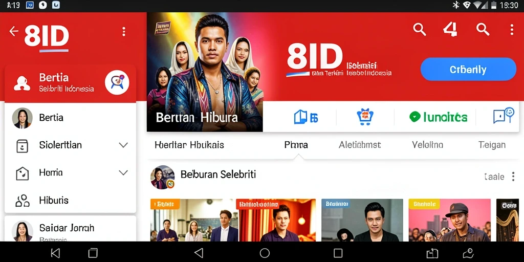 Tampilan antarmuka aplikasi 8ID yang menarik dan informatif.