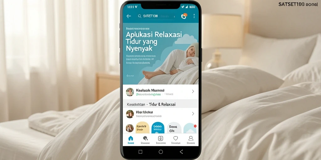 Antarmuka aplikasi SATSET138 untuk pengalaman tidur yang optimal